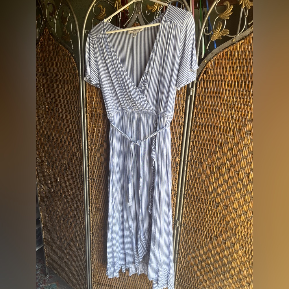 Love Delirious Ladies Blue/White Stripe Dress Size XL